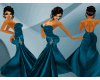 ~Diva~Blue Mermaid Gown