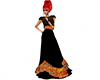Evening gown black orang