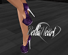 Purple Sequin Heels