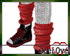 Red Layerable Socks