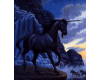 Majestic Black Unicorn