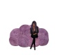 {LS} Purple Cloud Couch