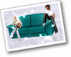 Teal 10 Pose Couch