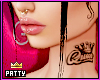 P-Queen Neck Tattoo