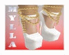 [MC]WHITE AND GOLD SHOES