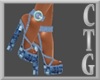 CTG DENIM PATCHWORK HEEL