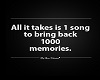 1 Song/1000 Memories