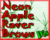 Neon Apple Raver Brows