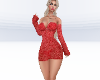 Red  beach dress