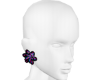Floral Art Ear Purple