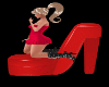 Hot Red Stiletto Chair