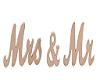 Mrs & Mr Table Sign