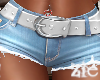 Jean Shorts Blue +W Belt