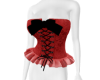 ♡ red cvnt corset ♡
