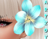 ! Turquoise Hair FlowerL
