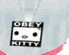 obey kitty neckleces