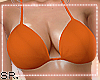 (S) Orange Bikini Top