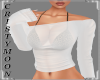 *CM*QUEENIE TOP-WT/BLACK