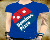 FE dominos pizza shirt