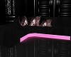 neon pink skull couch