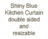 Blue Kitchen Curtain