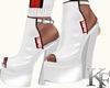 KF white sports heels