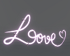 Love Sign Neon Pink