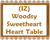 (IZ) Woodsy Heart Table