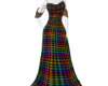 Colorful Plaid Gown
