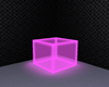cube neon pink