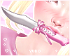 ♡ Pink mouth knife