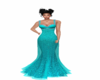lite Teal  gown