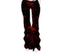 Red goth girl pants