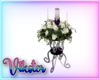 V Purple wedding candle