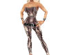 snake leather catsuit