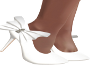 Sassy Bow Heels-White