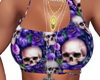 Eve Purple skull Top