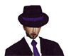 deep purple Mafia Hat