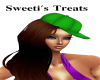 brown&green cap