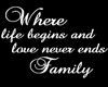 |R|Wall Quote "Family"