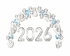Blue/Silver NYE Sign