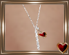 Red Heart Long Necklace