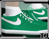 *205* Green White Nikes