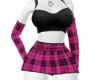 D:H Pink Plaid Dress