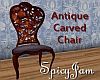 Antique Carved Chair Gry