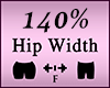 Hip Butt Scaler 140%