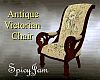 Antq Victn Chair CrmRse