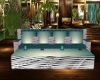 aqua wicker couch