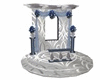 Wed photo stand blue/sil