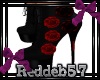 *RD* Black Boot Red Rose